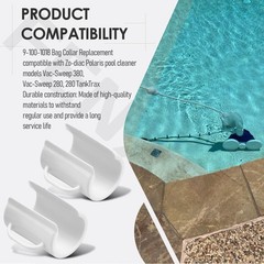 2 Pack 9-100-1018 Pool Cleaner Bag Collar with Polaris Pool Cleaners Model 18…