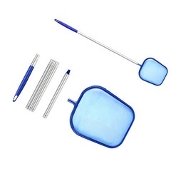 5-Section Pool Cleaning Net With Pole Shallow Skimmer