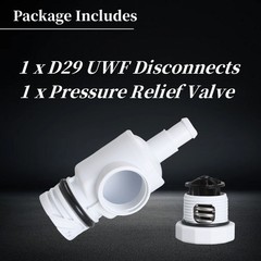 Aftermarket D29 UWF Wall Fitting & Pressure Relief Valve for Polaris 180/280/380