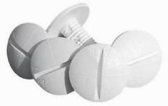 Pentair Letro Legend Pool Cleaner Wheel Screws, White Pack of (5) Part EC55