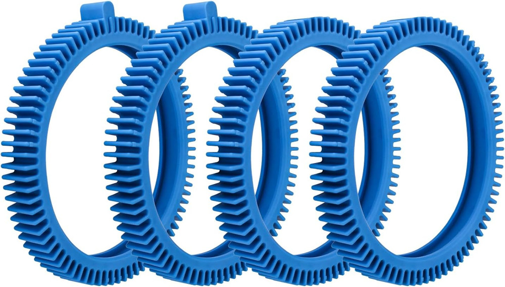 Pool Cleaner Tires, Blue Front and Rear Tires Combo Kit Compatible with Hayward