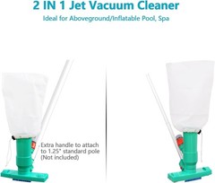 Eco-Friendly Pool Spa Mini Jet Vac – Efficient Vacuum Cleaner with 56.5 » Pole