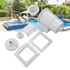 Pool Wall Skimmer High Efficiency ABS Thru Wall Pool Skimmer Accessory Kit NEW