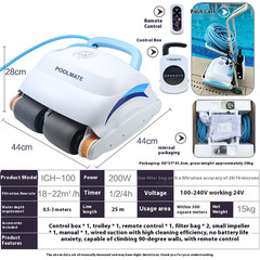 Swimming Pool Vacuum Cleaner Automatic Cordless Underwater Cleaning Machine 220V