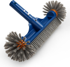 Pool Brush Head with round Ends, 12.5 » High-Efficiency Pool Brush for Cleaning