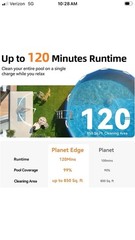 Powerful Cordless Robotic Automatic Pool Vacuum Cleaner for Above Ground Pools