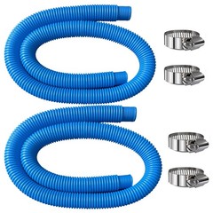 Hxxyilok Pool Hose Replacement, 1.25 x 59 inch, Blue, Durable PVC