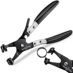 Hose Clamp Pliers, Heavy Duty Hose Clamp Tool with Locking Gear ＆ Black Non