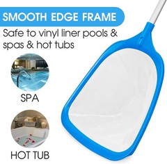 Ultra Fine Mesh Hot Tub Skimmer with 12 » Aluminum Pole – Lightweight & Compact