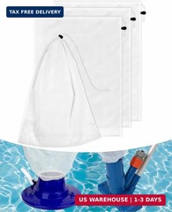 Large Size Pool Vacuum Bag Replacement 4PCS – 24x18in Fine Mesh Pool Vacuum Net