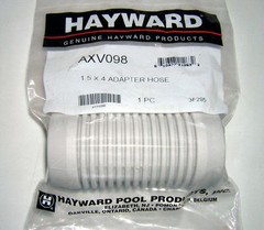 Hayward Pool Cleaner Hose Adapter 1.5&Prime; X 4&Prime; Female Grey Connector Part AXV098