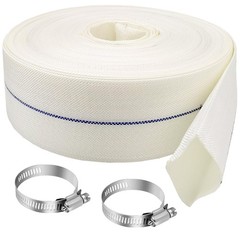 Ahzemepinyo 2IN x 164FT Pool Backwash Hose Heavy 165 feet x 2 inches, White