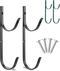 Sleek 2-Pack Pool Equipment Hooks – U-Shape Design for Wall/Fence Mounting