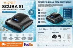 ✅ Aiper Scuba S1 Cordless Robotic Pool Cleaner Pool Vacuum for Inground Pools