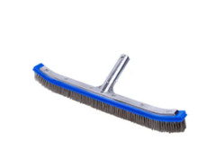 18&Prime; Aluminum Inground Swimming Pool Brush with Stainless Steel Bristles