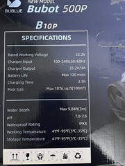 Bubot 500P Cordless Robotic Pool Cleaner, Dual Motors, DirtLock 2.0, Self-Parkin