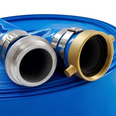 2&Prime; x 100 ft Lay Flat Water Discharge Hose Backwash Hose for Swimming Pools
