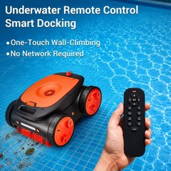 Cordless Robotic Pool Cleaners Wall Climbing Pool Cleaner 2,152 Sq.ft