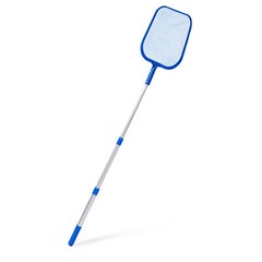 Swimline Pool & Spa Leaf Skimmer Net w/ 48&Prime; Adjustable Aluminum Telescopic Pole