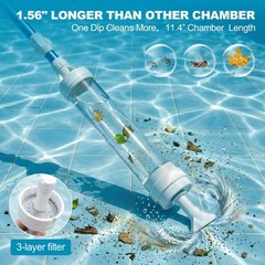 Hcolid Spa Vacuum for Hot Tub, No Pumping, No Batteries or Electricity, Porta…