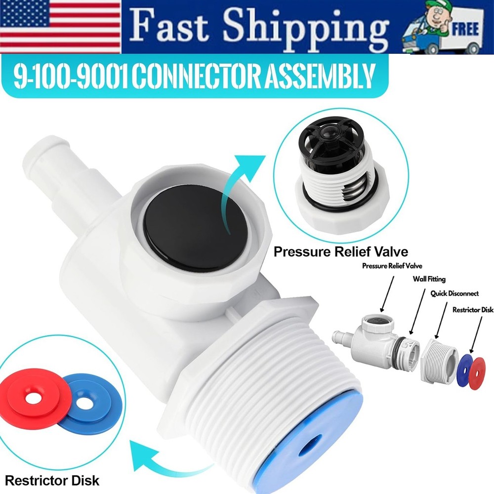 Pool Cleaner Universal Wall Fitting UWF Connector For Zodiac Polaris 280 380 390