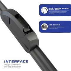 OEM QUALITY 26&Prime; + 22&Prime; Premium All-Seasons Stable And Quiet Windshield Wiper Blad