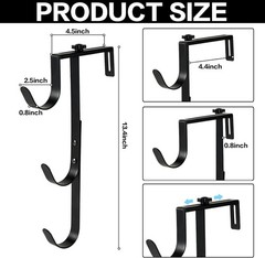Heavy-Duty Pool Equipment Hangers – 2pcs Adjustable Wall Mount Hooks