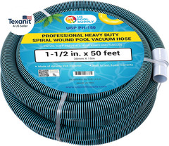 Pool Vacuum Hose – 1-1/2&Prime; X 50&prime; Professional Heavy Duty Pool Hose for Inground,