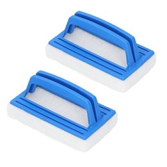 2Pcs Handheld Pool Scrub Brush, Cleaning Sponge Scrub Brush Scouring Pad for …