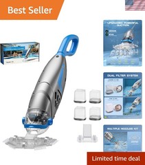 2026 Cordless Pool Vacuum with 6000 L/H Suction for Above & Inground Pools