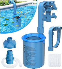Upgrade Above Ground Pool Skimmer Comes with 3 Socks, Anti-tilt Wall Mount Surfa