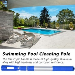 Swimming Pool Pole, High Hardness from 17.5in to 34.6in Extension Swimming Po…