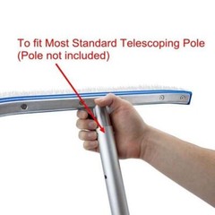 18&Prime; Swimming Pool Brush With Aluminum Back Easily Sweep Pool Algae Cleaning Wall
