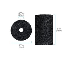 Pool Hose Tail scrubbers,12 Pack Tail Sweeps Scrubber Replacement High Densit…