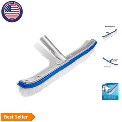 18&Prime; Heavy-Duty Pool Wall & Tile Brush with Nylon Bristles for Effortless Cleanup