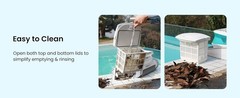 AIPER Cordless Robotic Pool Cleaner Vacuum Auto Parking Above Ground Flat Robot
