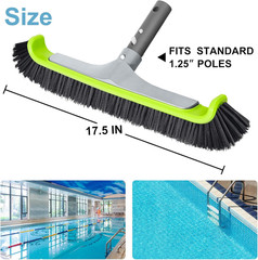 Upgraded Pool Brush Head for Cleaning Pool Walls,Heavy Duty