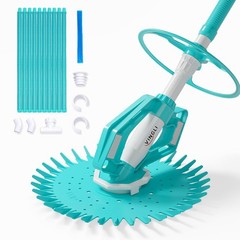 VINGLI Automatic Pool Sweeper Vacuum 33FT Hose Navy/White
