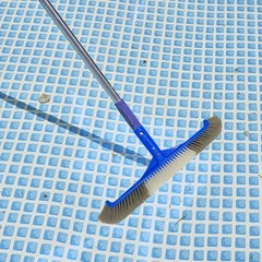 Heavy Duty Swimming Pool Brush Wall Floor Cleaning Head Algae Scrubber