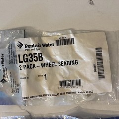 PENTAIR LETRO JET VAC WHEEL BEARINGS, LOT OF 2 POOL CLEANER PARTS LG35B