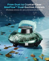 (2026 Upgrade) Cordless Pool Vacuum for above Ground Pool, Automatic Pool Cleane