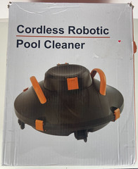 Cordless Robotic Pool Cleaner Vacuum for Above or In Ground Pools 110 Min Cycle