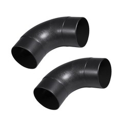 POWERTEC 70105-P2 4 In. 90 Degree Elbow – ABS Plastic Right Angle Dust Collector