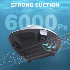 Cordless Swimming Pool Automatic Water Cleaner Robotic, Auto-Docking with Filter