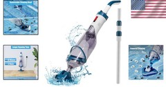 Versatile Rechargeable Pool Vacuum – 1 Hour Cleaning Power & Easy Handling