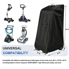 Robotic Pool Cleaner Caddy Cover Outdoor Waterproof Vacuum UV Dust Protector