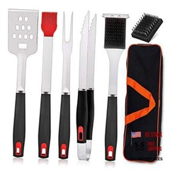 BBQ Grill Accessories Set of Stainless Steel Grilling 7 Complete Set of 7