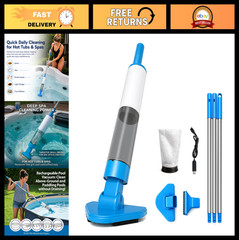 Cordless Handheld Pool Vacuum for Above Ground Pools & Spas, 60 Min Runtime, 91i