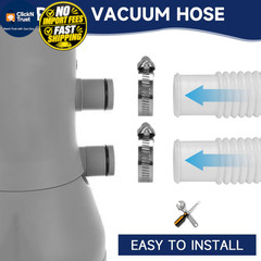 Pool Hoses for Above Ground Pools, 3 Pack 1.25 x 59 Inch Filter White