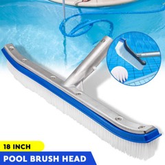 Swimming Floor & Wall Pool Brush, Heavy Duty Clean Swimming Pool Brush Head